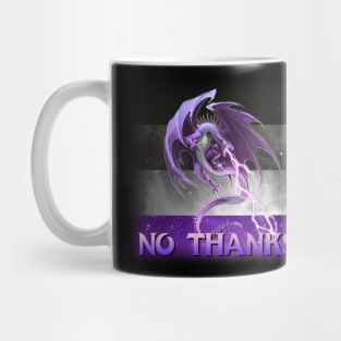 No Thanks Dragon Ace Asexual Flag Meme Mug